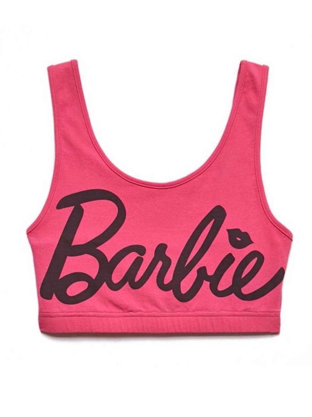 🎃 HALLOWEEN COSTUME Barbie Hot Pink Logo Crop Bralette (+ free under armour)